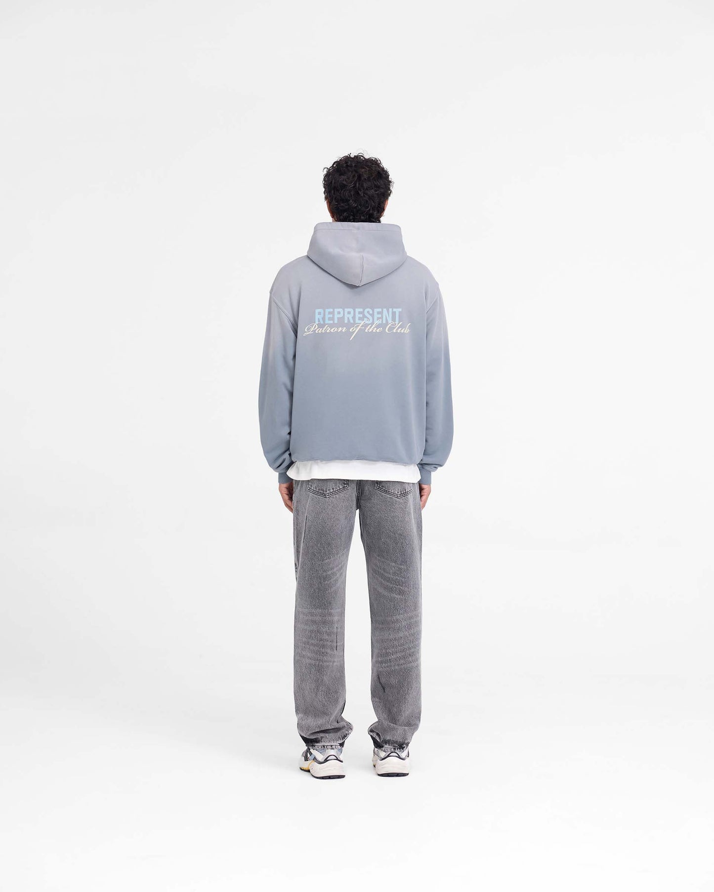 REPRESENT Patron Of The Club Hoodie Washed Grey