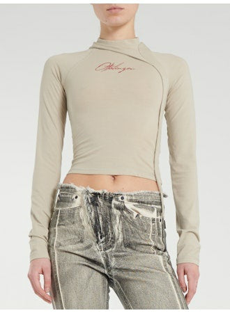 OTTOLINGER Deconstructed Fitted Longsleeve Beige