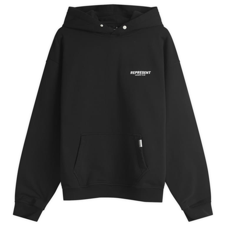 REPRESENT Represent Owners Club Stamp Zip Up Hoodie Jet Black