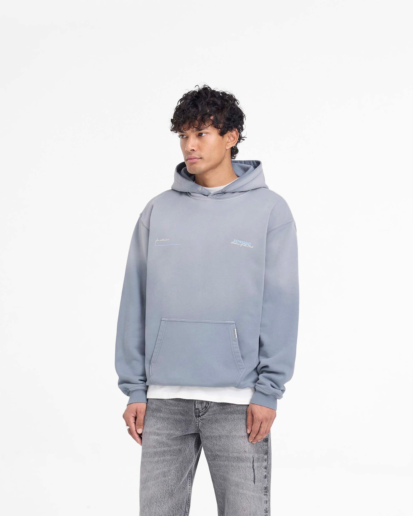 REPRESENT Patron Of The Club Hoodie Washed Grey