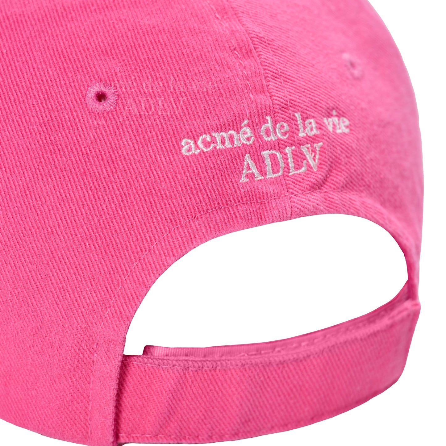 ADLV Laurel Emblem Destroyed Washing Ball Cap Pink