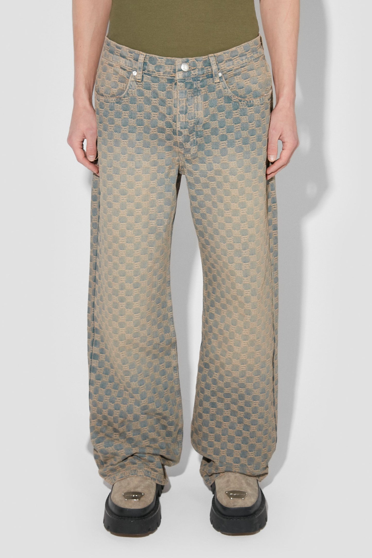 MISBHV Jacquard Denim Monogram Trousers