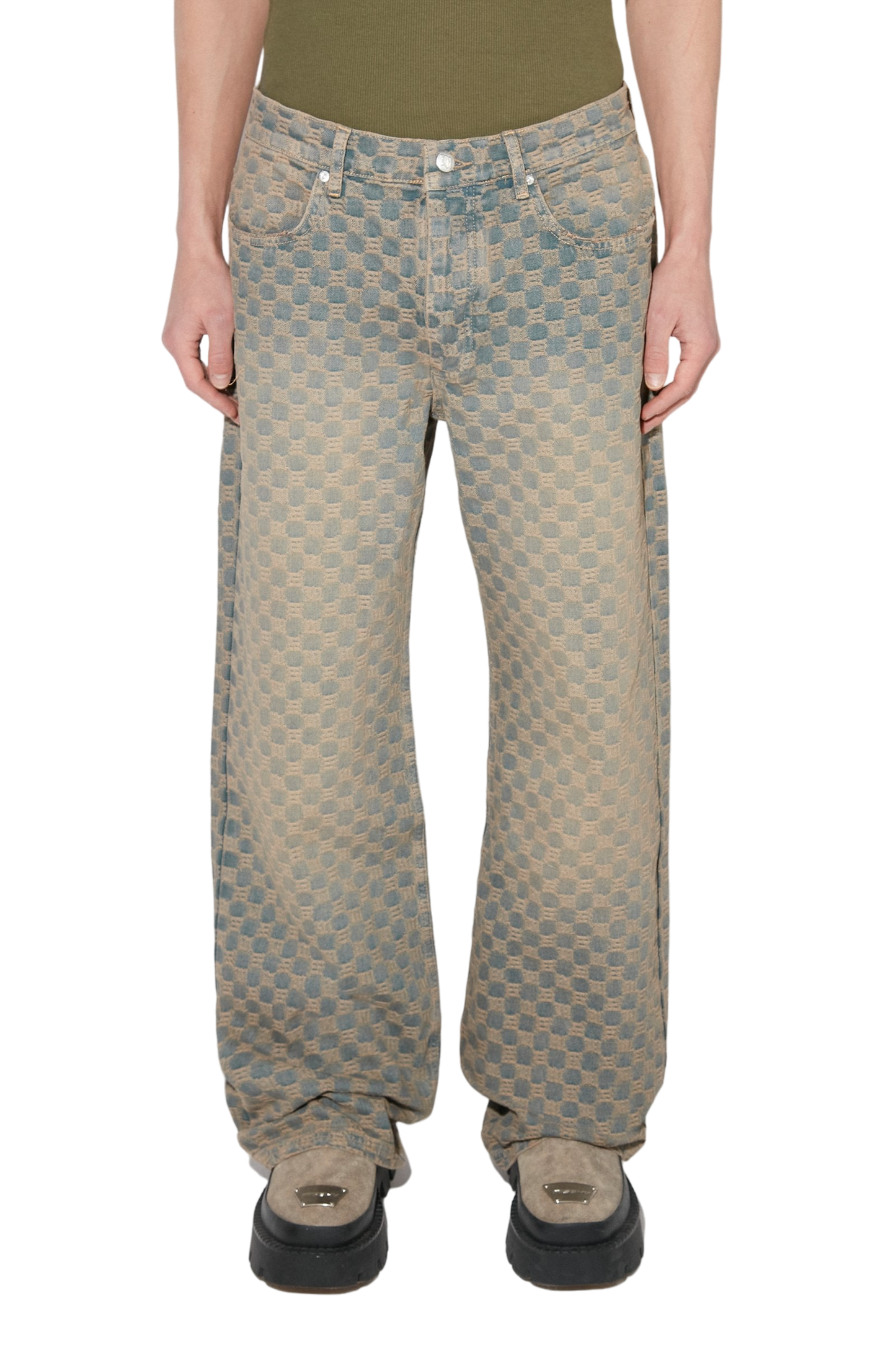 MISBHV Jacquard Denim Monogram Trousers
