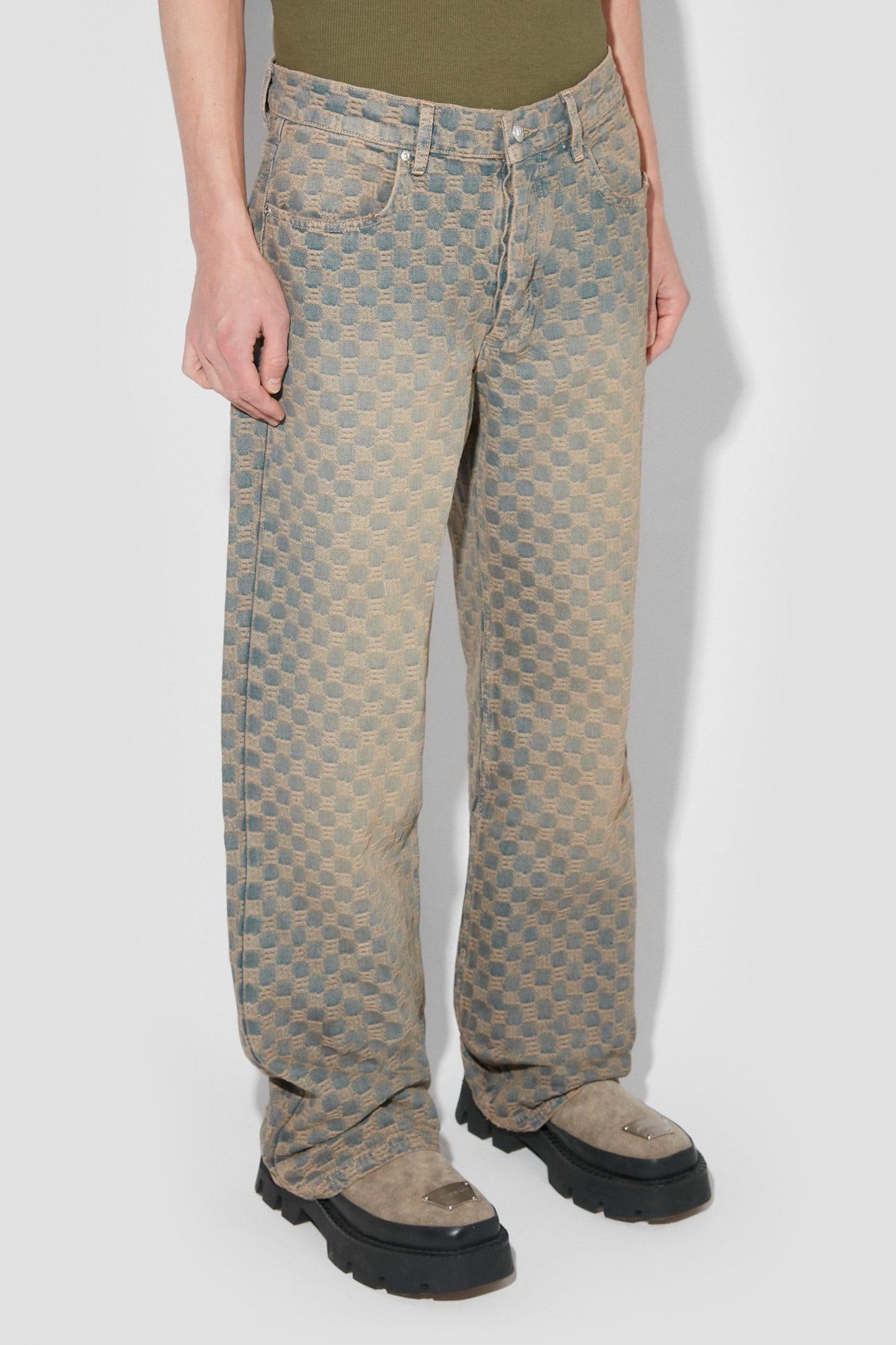 MISBHV Jacquard Denim Monogram Trousers