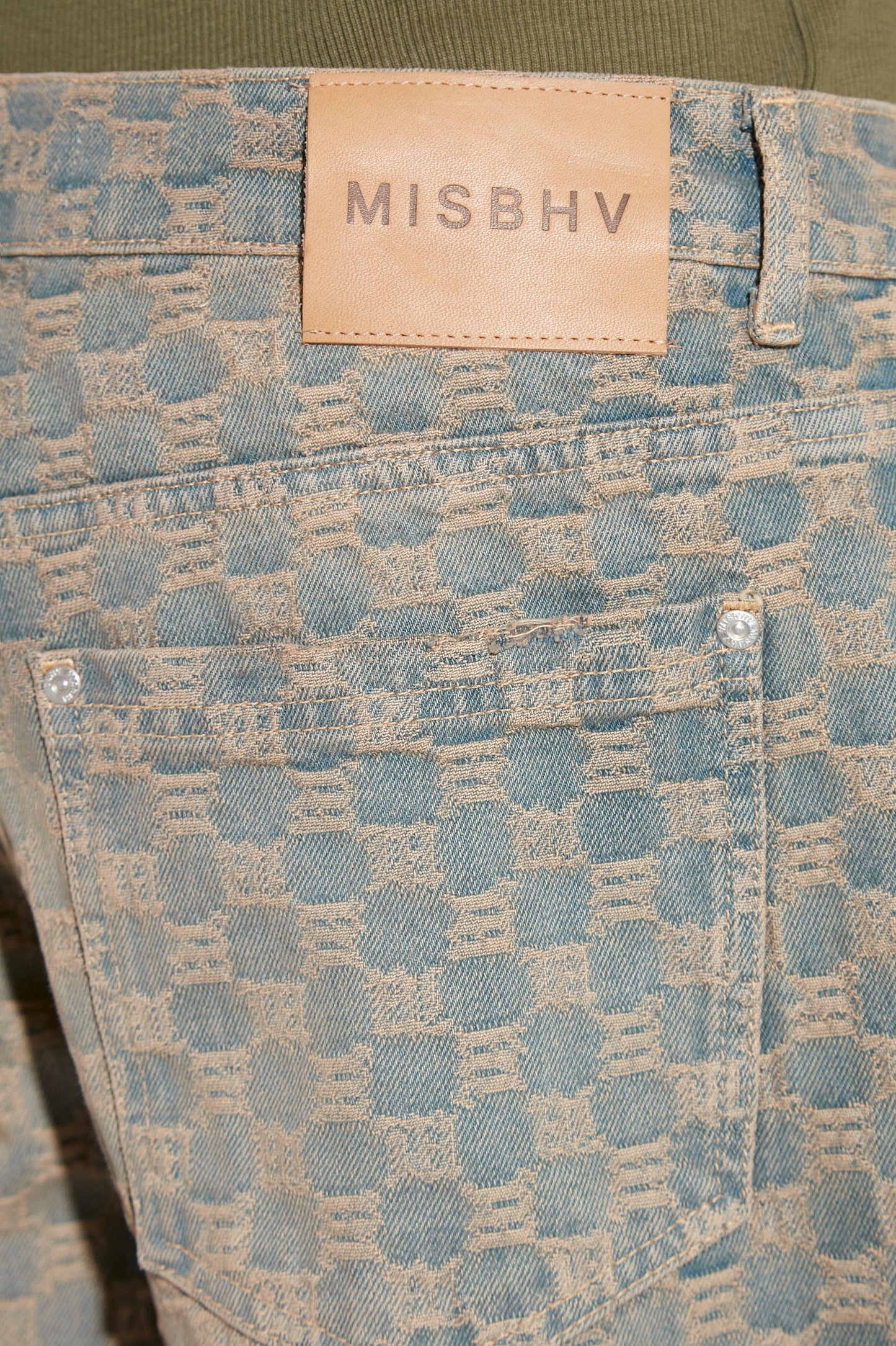 MISBHV Jacquard Denim Monogram Trousers