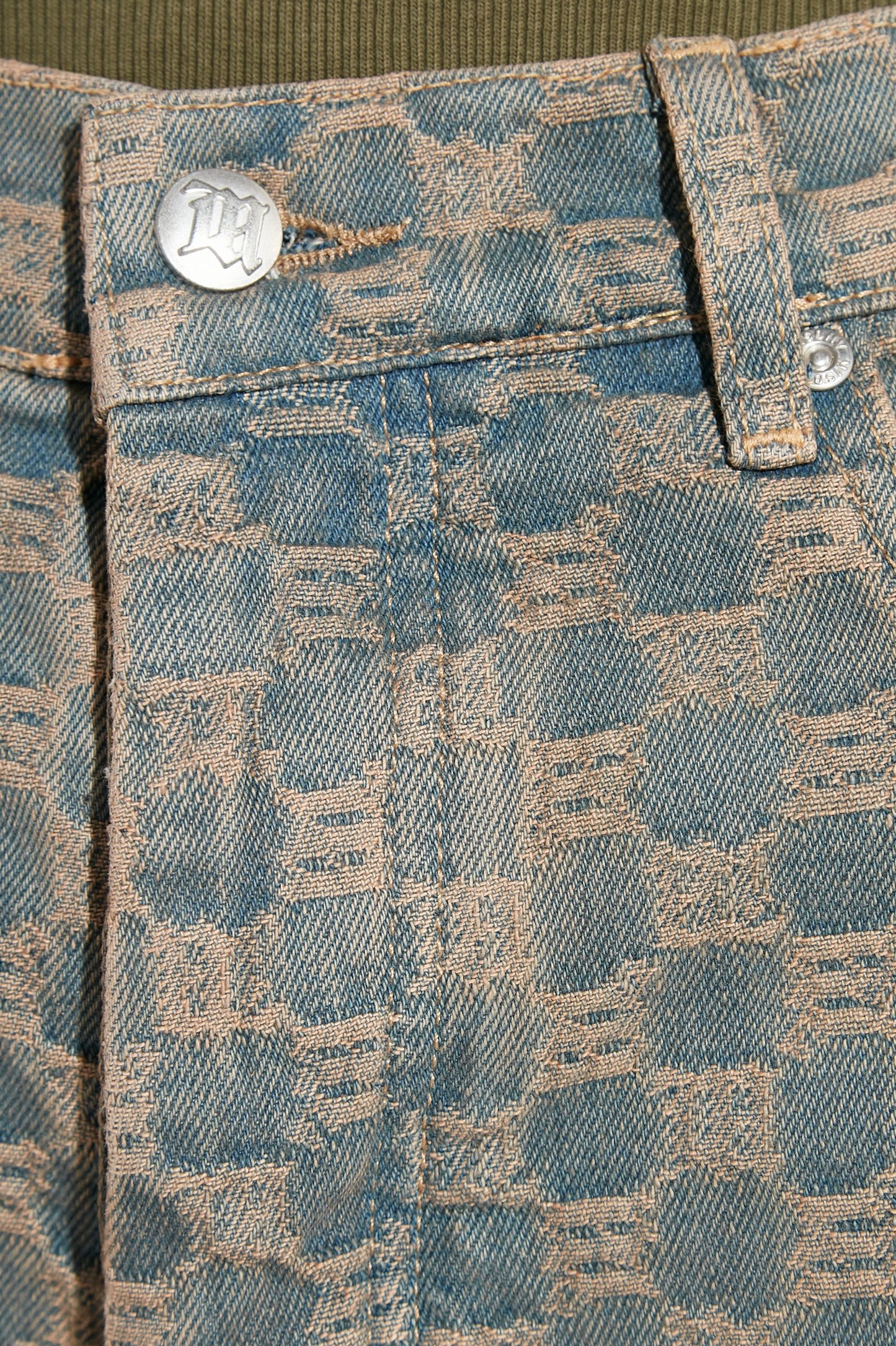 MISBHV Jacquard Denim Monogram Trousers