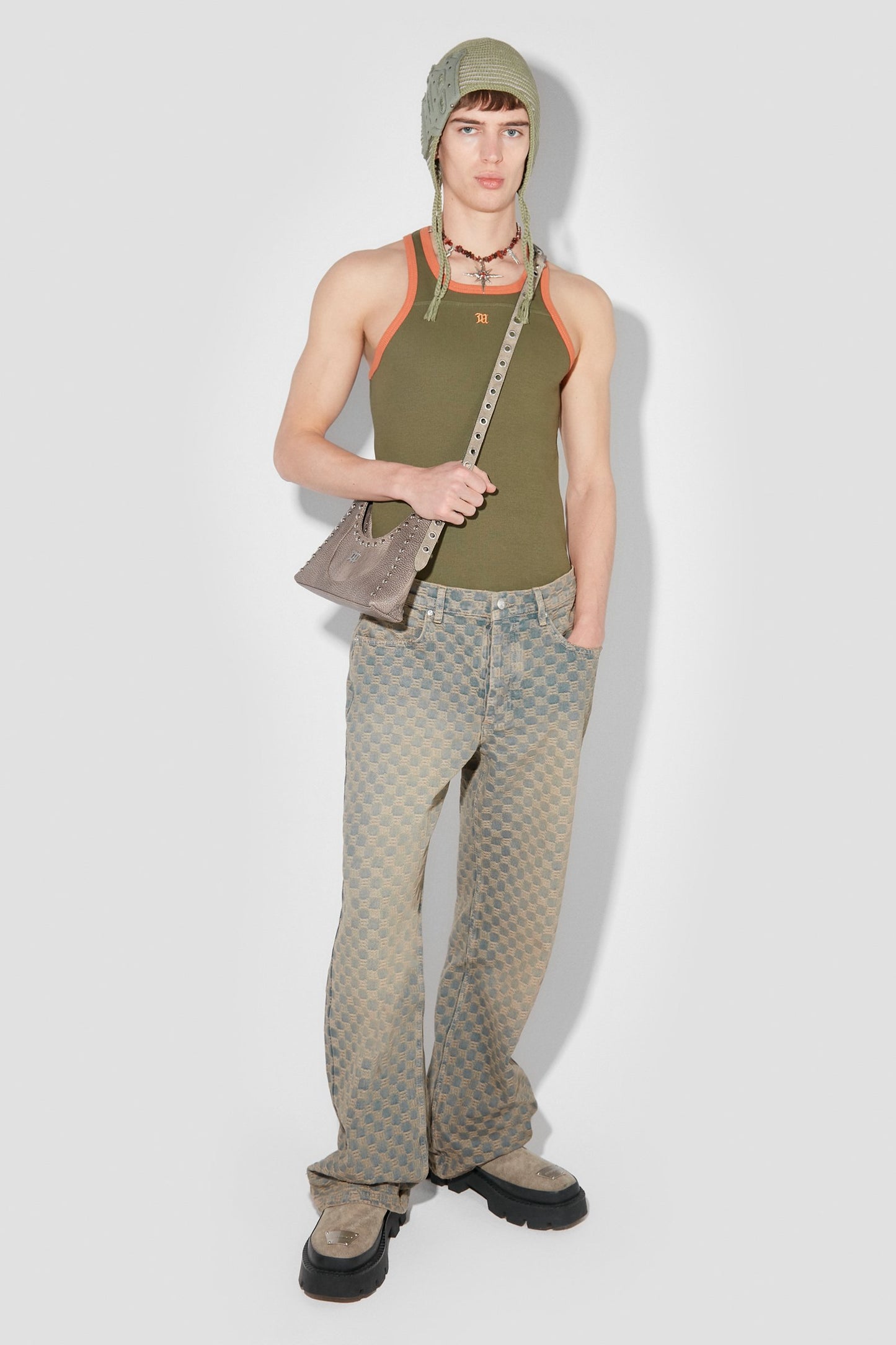 MISBHV Jacquard Denim Monogram Trousers