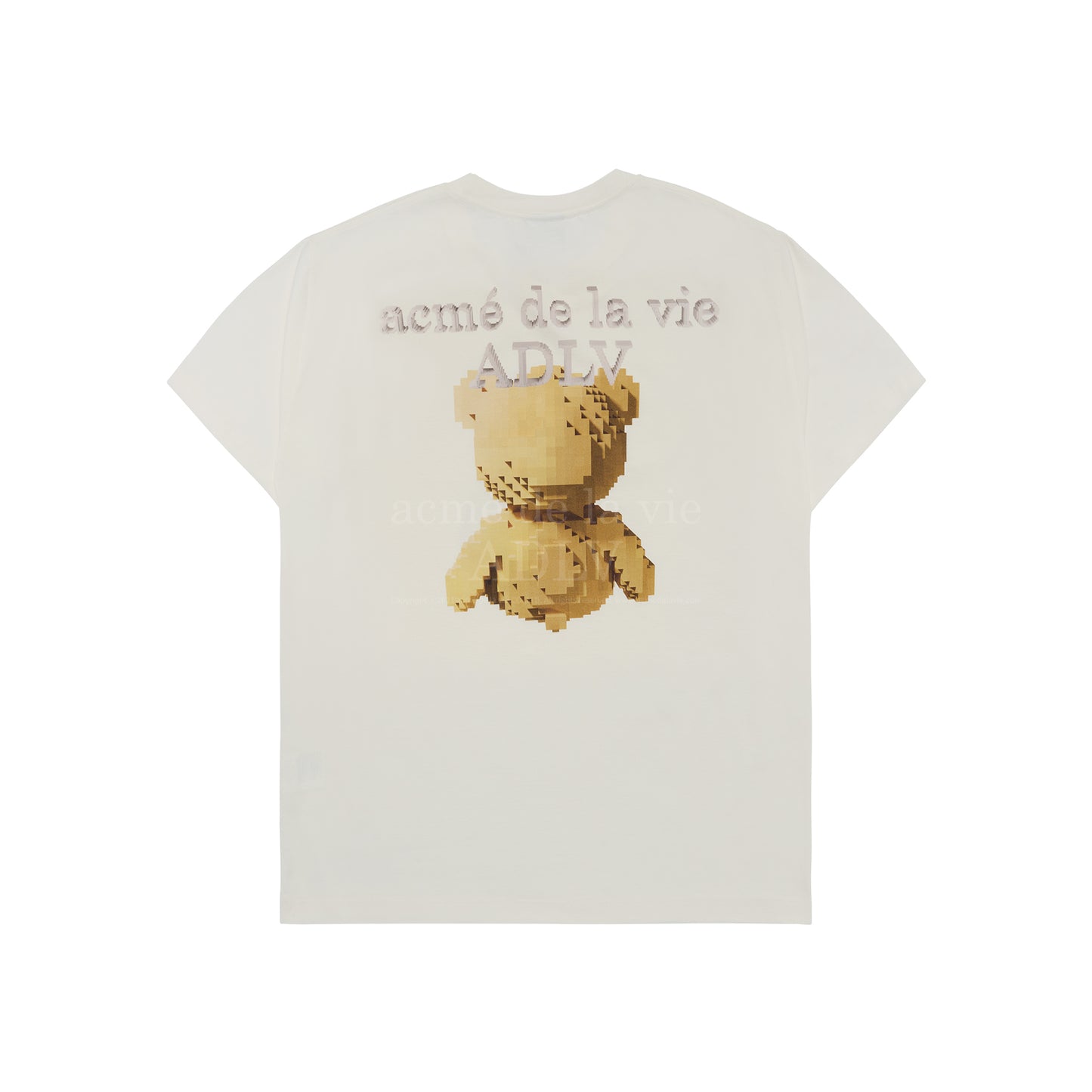 ADLV Block Bear Short Sleeve T-shirt Cream
