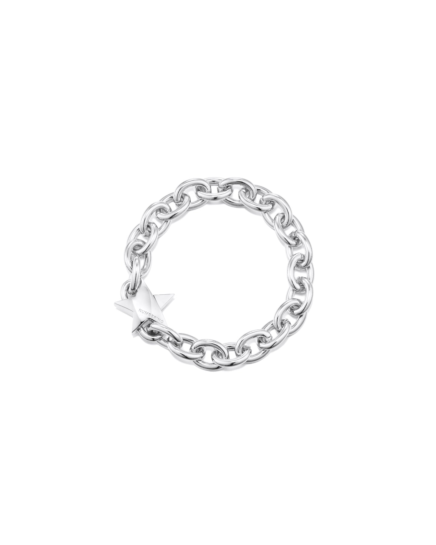 NUMBERING Star Clasp Oval Chain Bracelet
