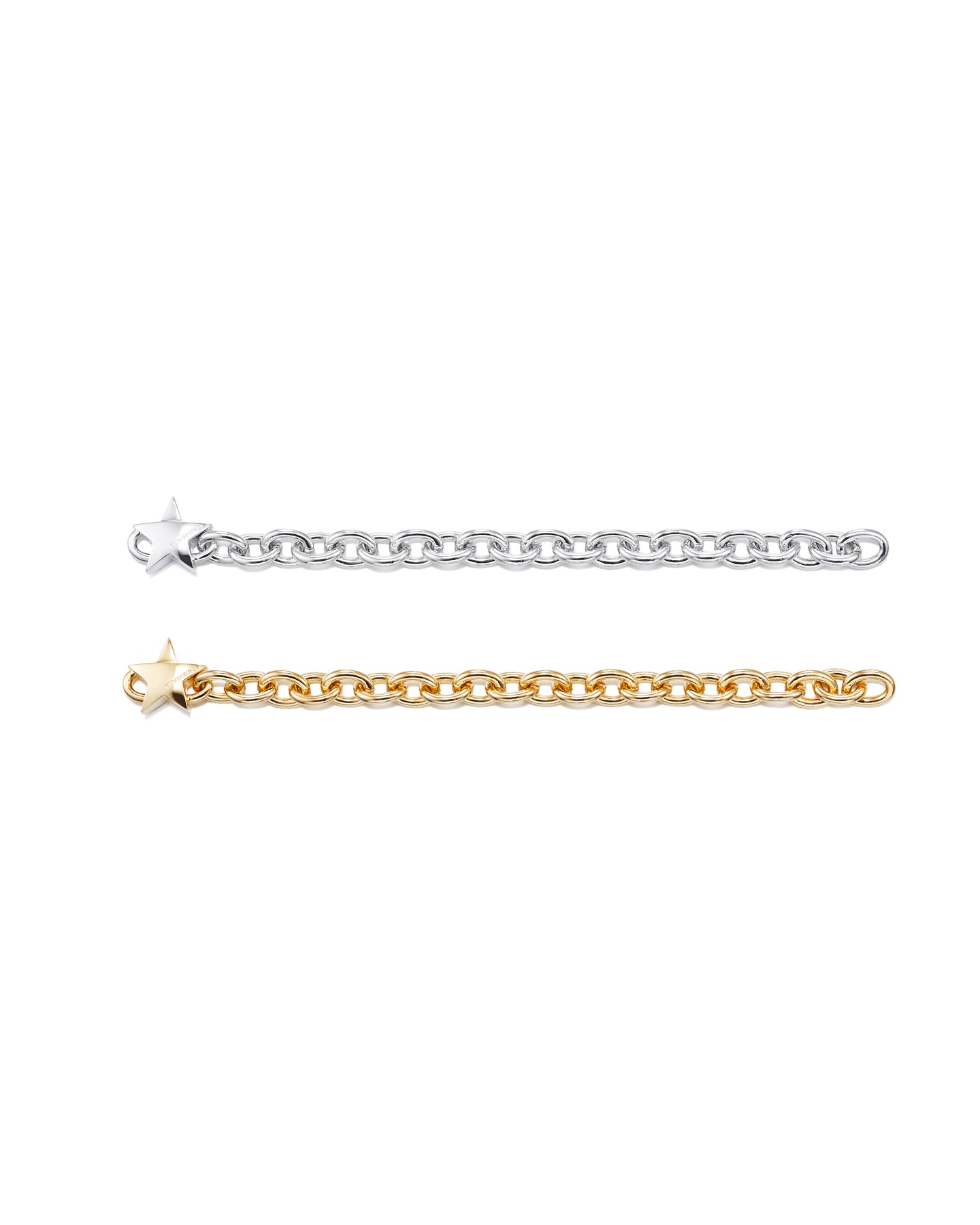 NUMBERING Star Clasp Oval Chain Bracelet
