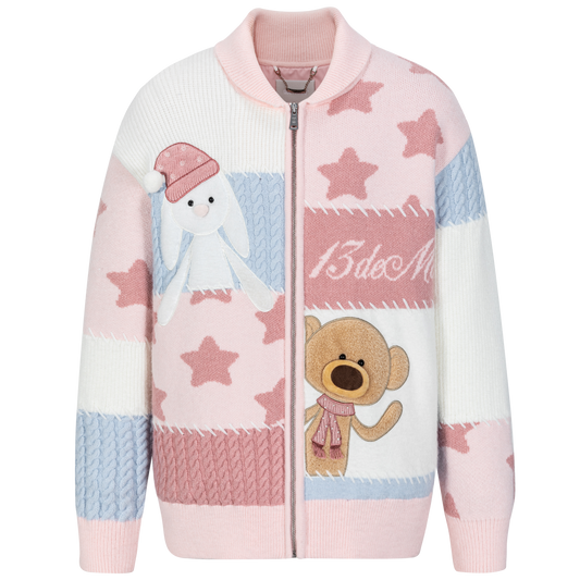 13DE MARZO Doozoo Window Coat Pink