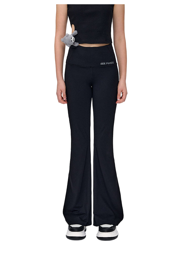 13DE MARZO Bear Slashed Yoga Pants