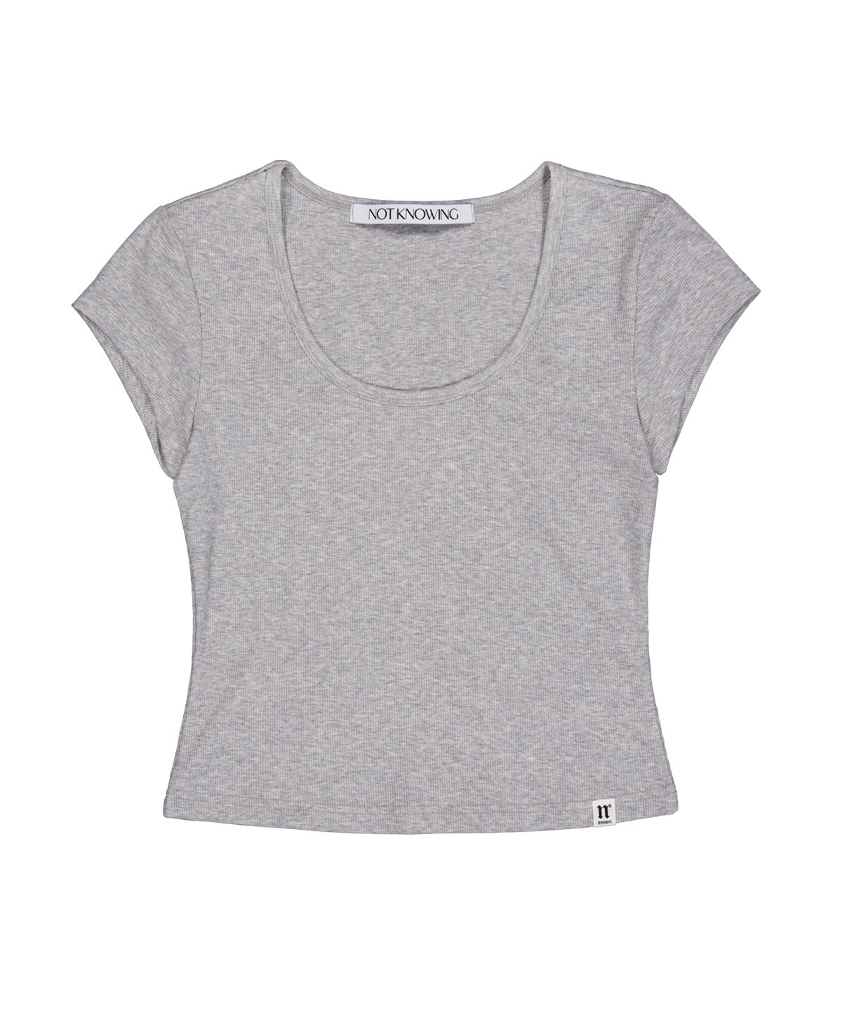 NOTKNOWING Scoop Neck Tee Grey