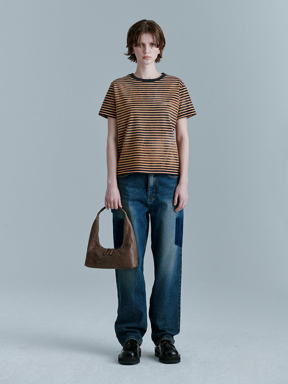 MARGESHERWOOD Hobo Shoulder_Washed Brown Pull Up