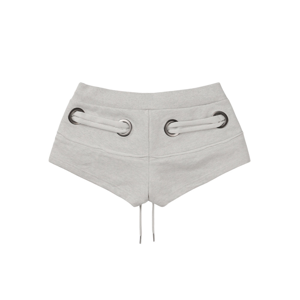 BONEIENKIYE Eyelet Short Pants Oatmeal