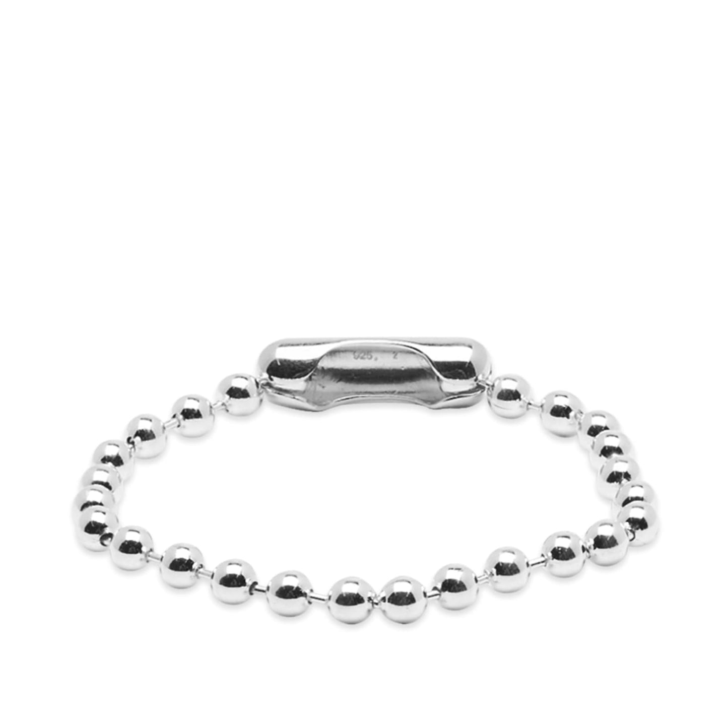 AMBUSH Ball Chain Bracelet Silver