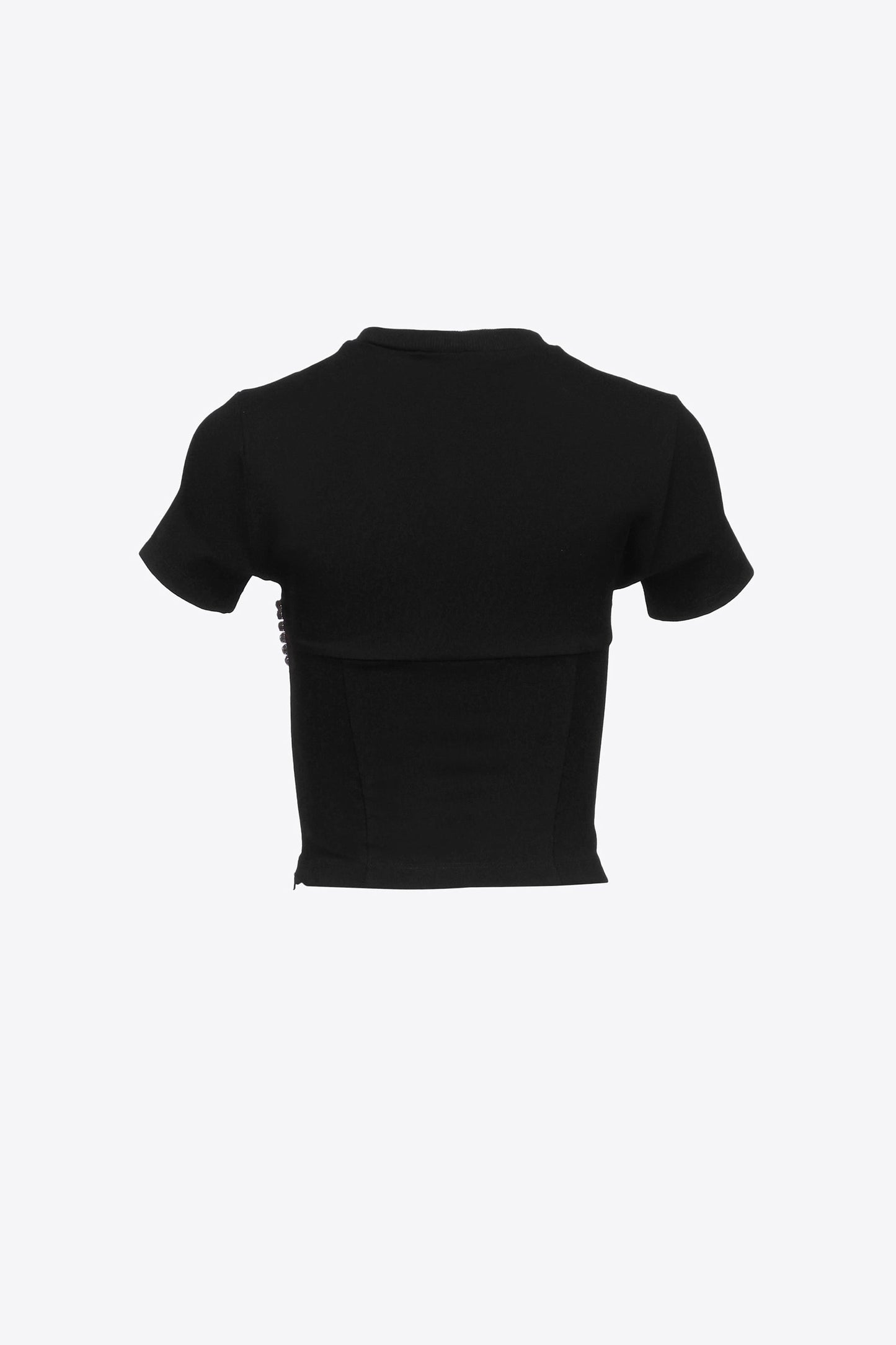 AREA Rystal Bustier Cup T-shirt Black