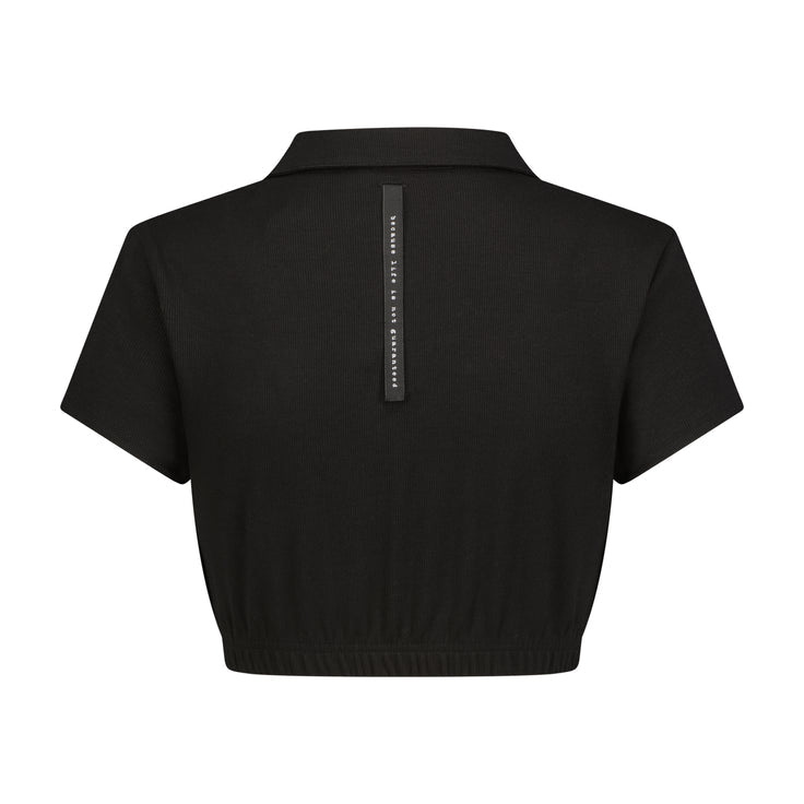 BLING Short Sleeve Collared Top