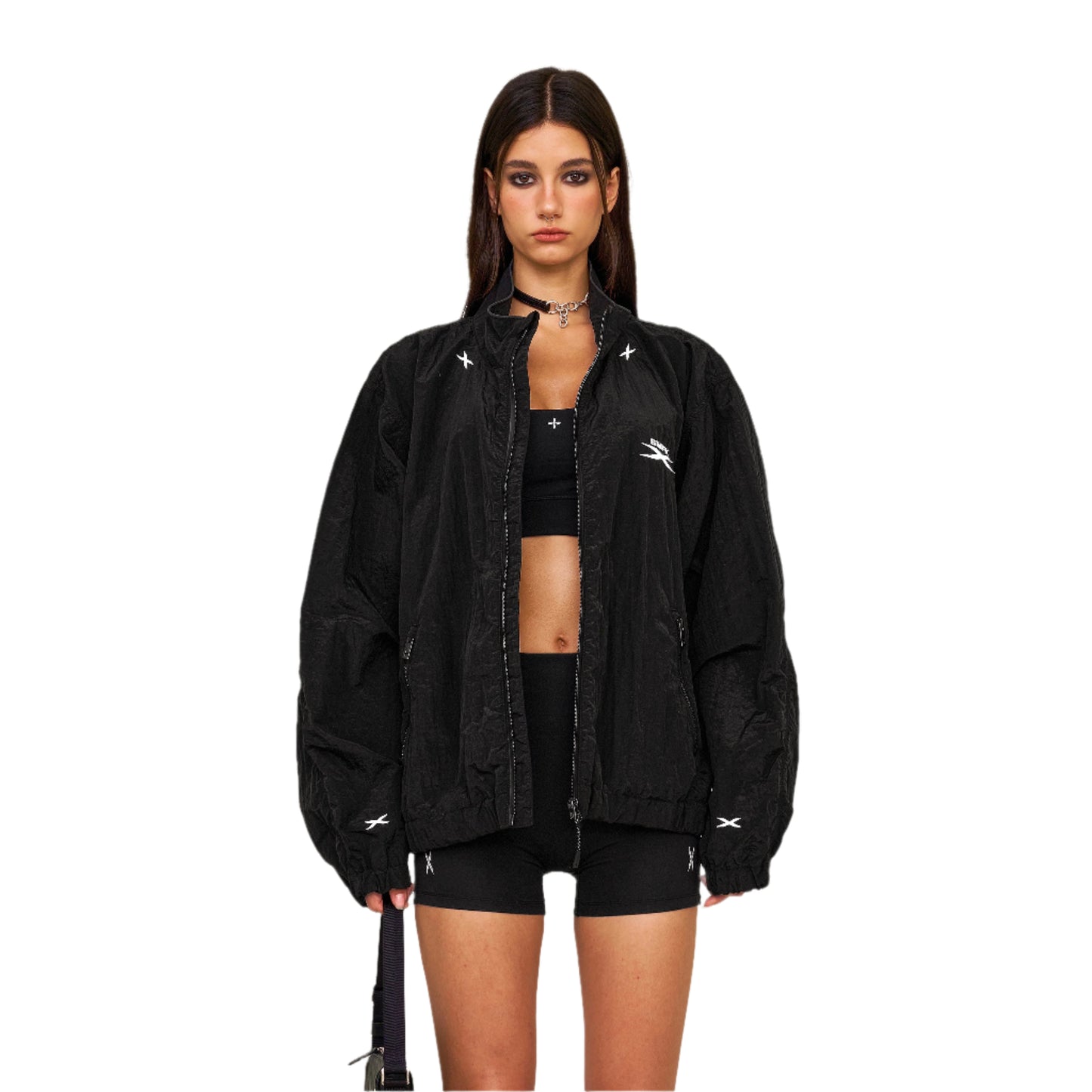 SMFK FUTURE Storm Interstellar Loose Sports Jacket Black