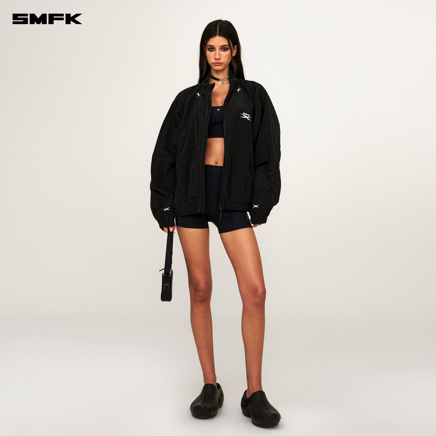 SMFK FUTURE Storm Interstellar Loose Sports Jacket Black