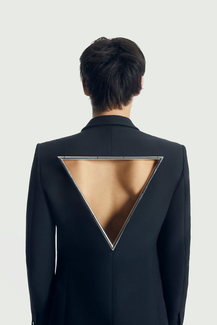 COPERNI Cut-Out Triangle Double Breasted Jacket