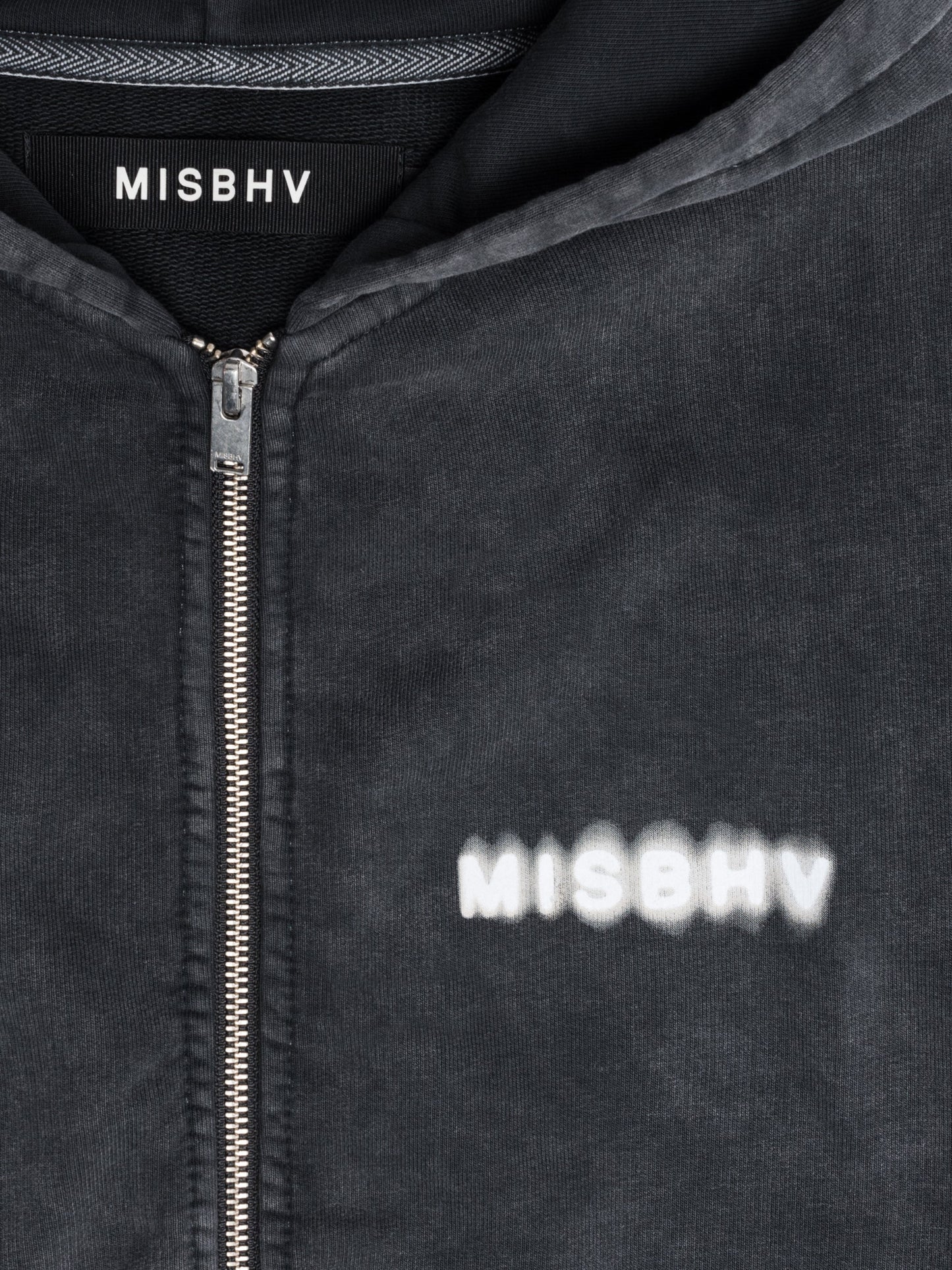 MISBHV Community Cropped Zipped Hoodie