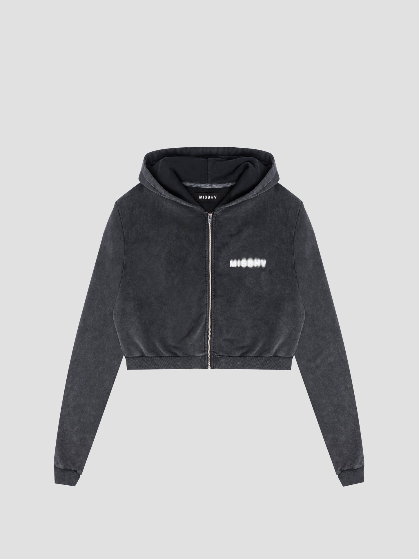 MISBHV Community Cropped Zipped Hoodie