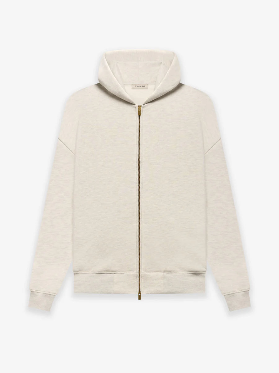 FEAR OF GOD Eternal Fleece Zip Hoodie Warm Heather Oatmeal LAW