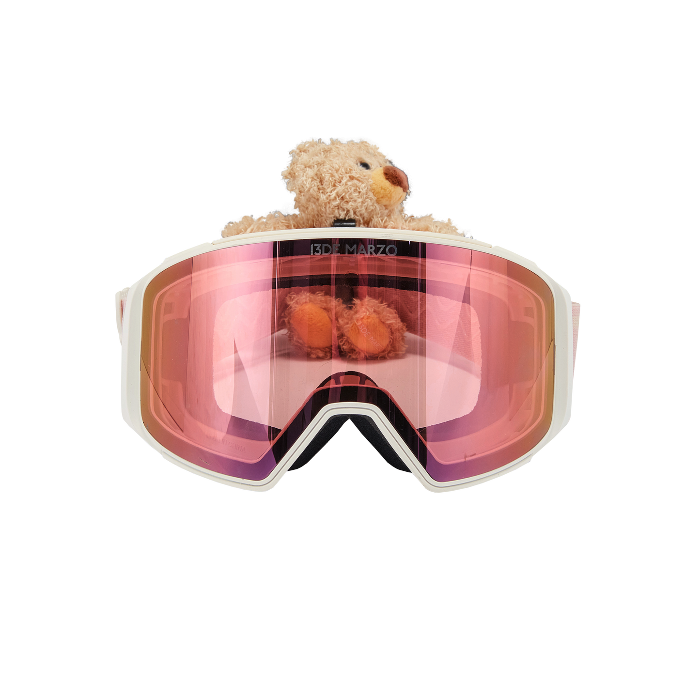 13DE MARZO Bear Ski Goggles Pink
