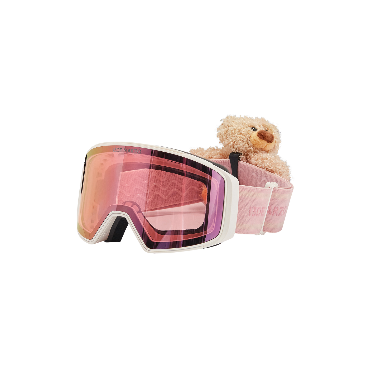 13DE MARZO Bear Ski Goggles Pink