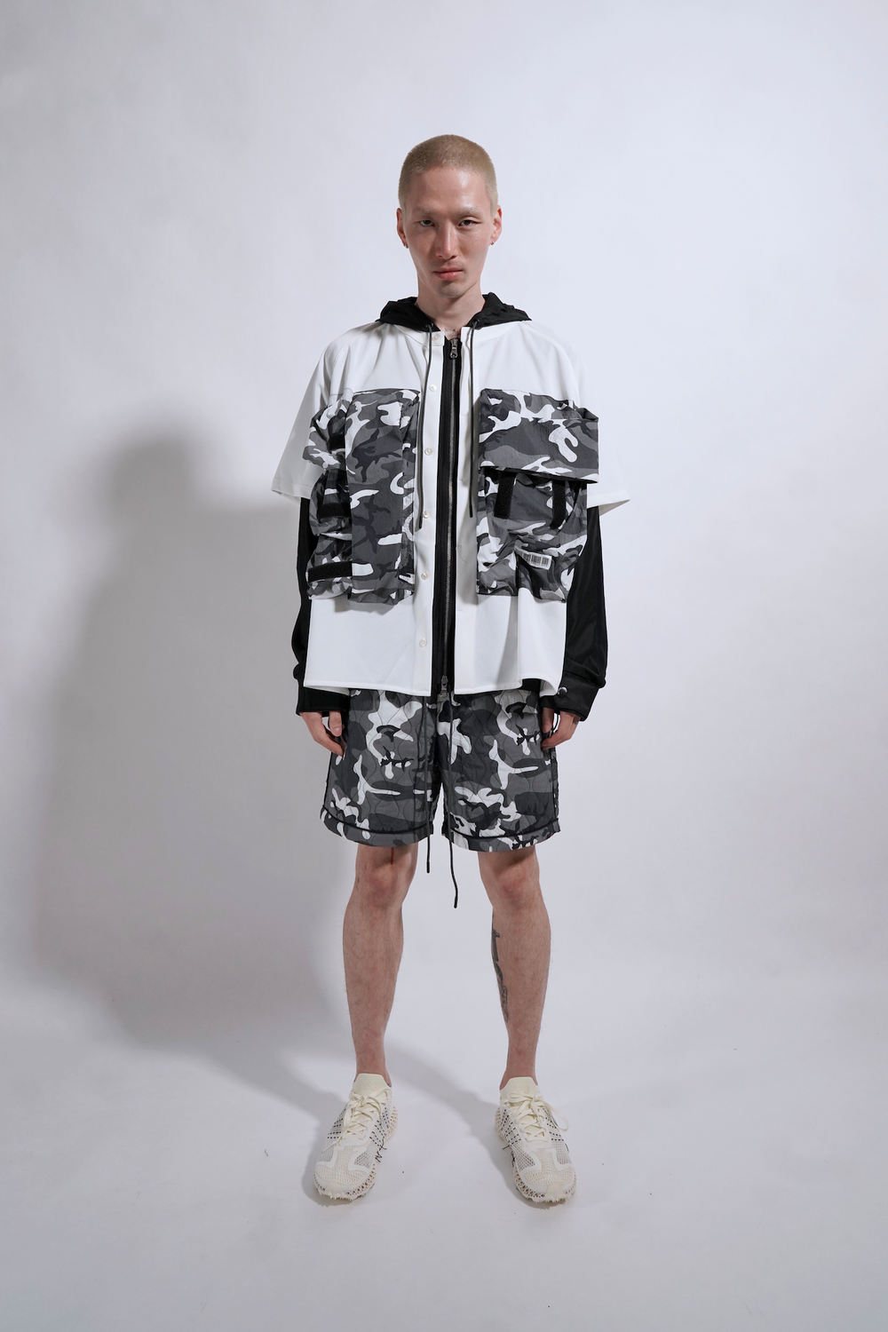 MHRS Tactical Raglan Woven Tee White Camo