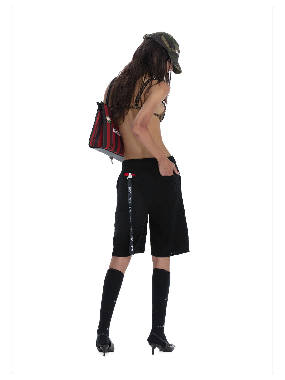 24ANS Lace-Up Front Breathable Sweatpants