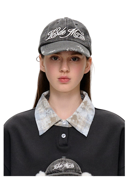 13DE MARZO Washed Distressed Baseball Cap