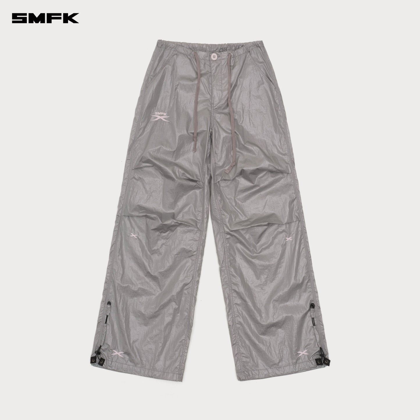 SMFK FUTURE Mirage Interstellar Tech Wide Leg Pants Gray