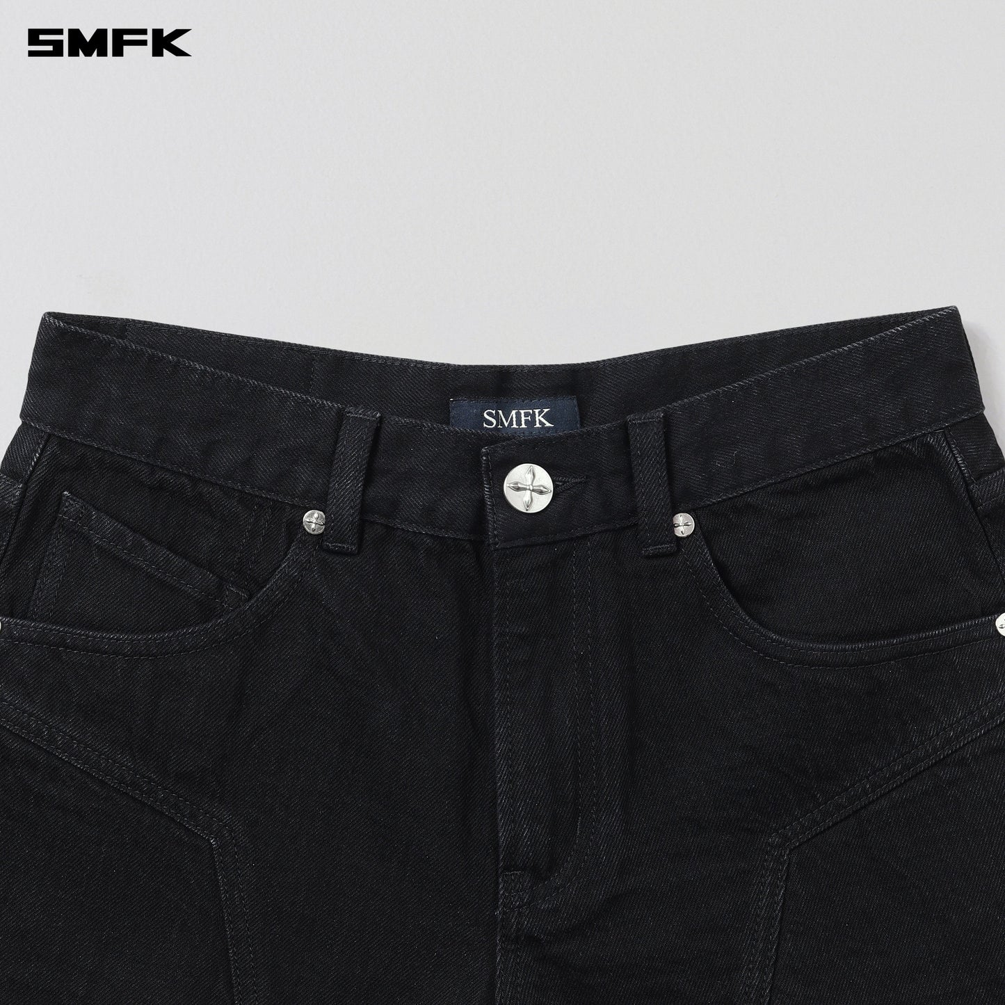 SMFK Wild Mirage Denim Shorts-Low/Cotton Wild Black