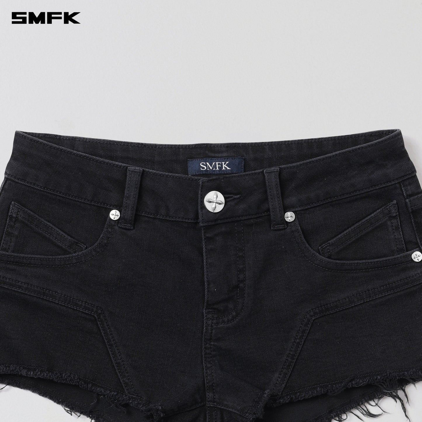 SMFK Wild Mirage Low-Wasit Denim Shorts/E-Cotton Wild Black
