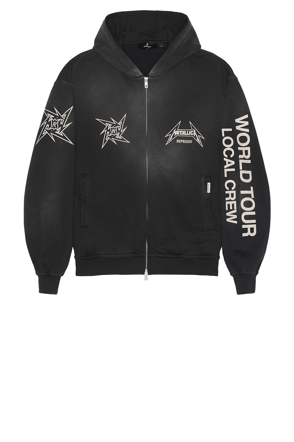 REPRESENT Metallica 40 Year Anniversary Zip-thru Hoodie Black