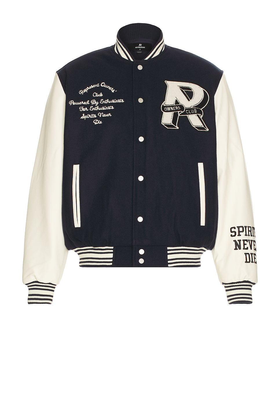 REPRESENT Represent Owners Club Varsity Jacket Midnight Navy