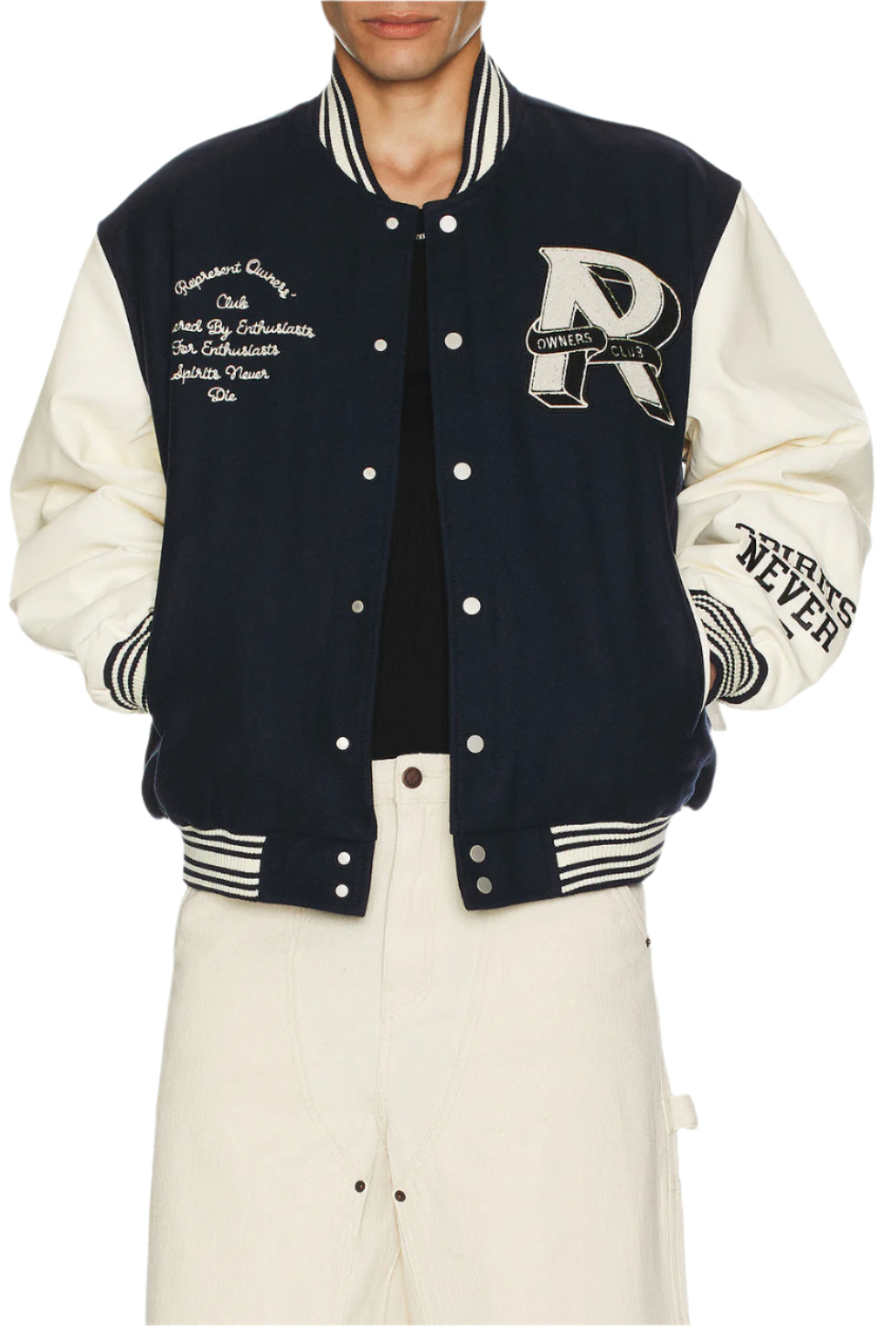 REPRESENT Represent Owners Club Varsity Jacket Midnight Navy