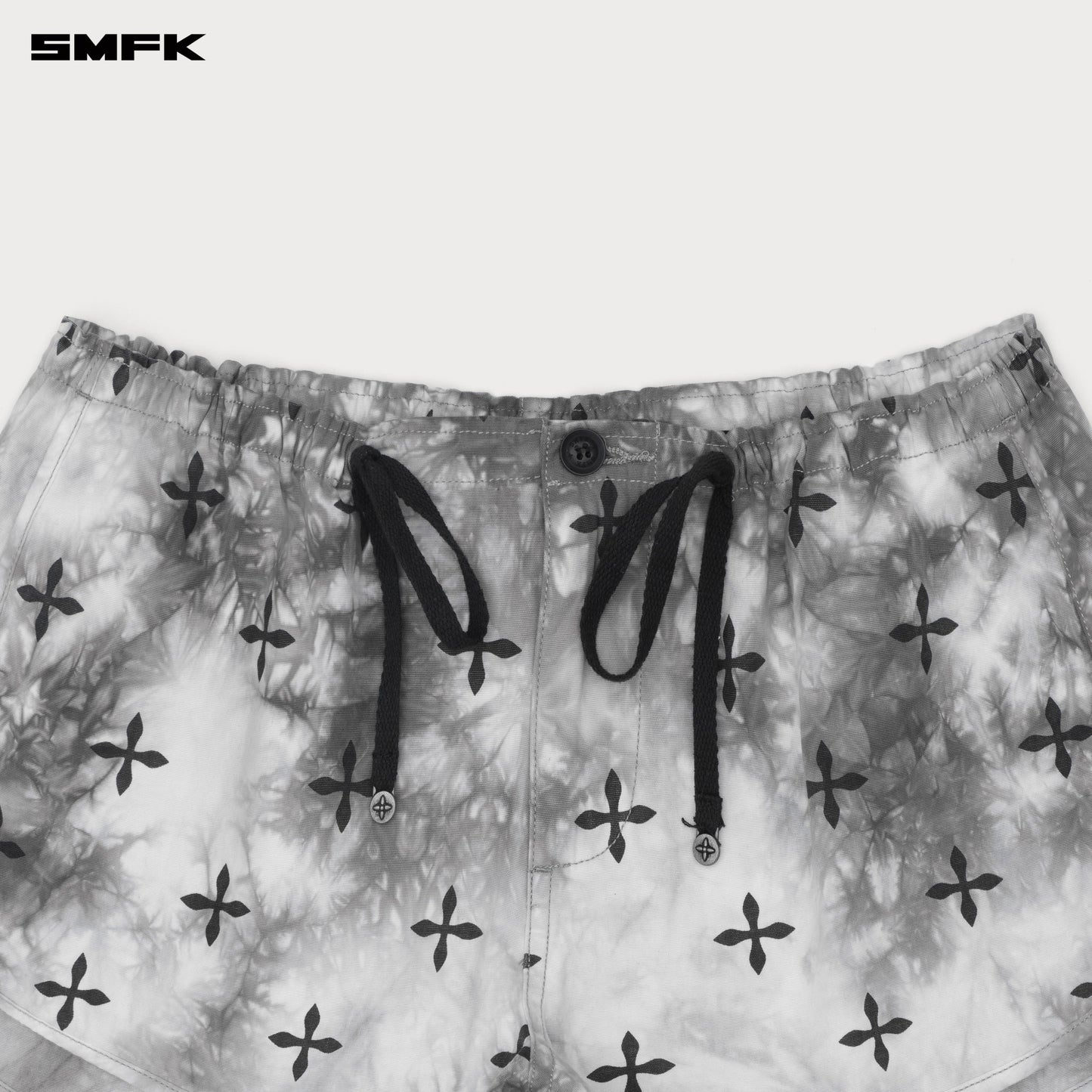 SMFK Compass Ink Garden hand-dyed Paratrooper Shorts
