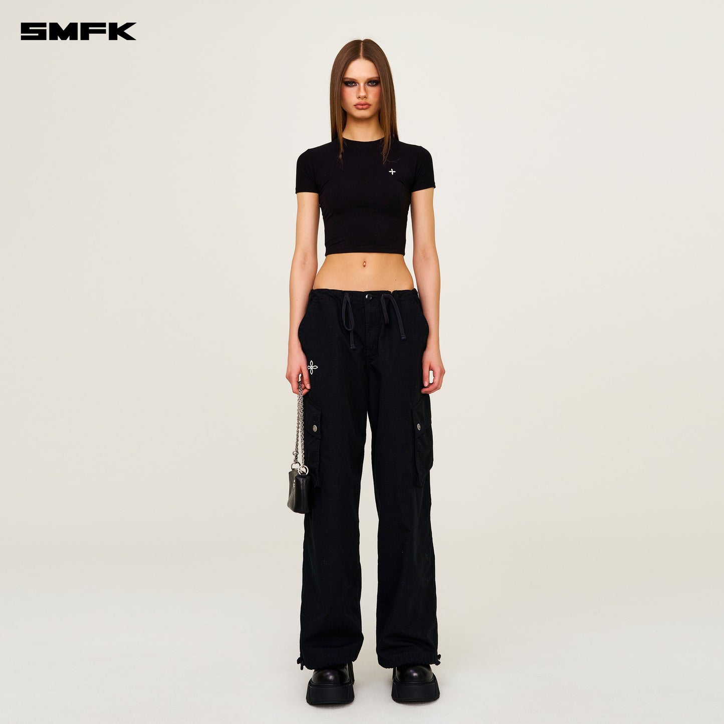 SMFK Compass Hug Tight Sports Tee Black