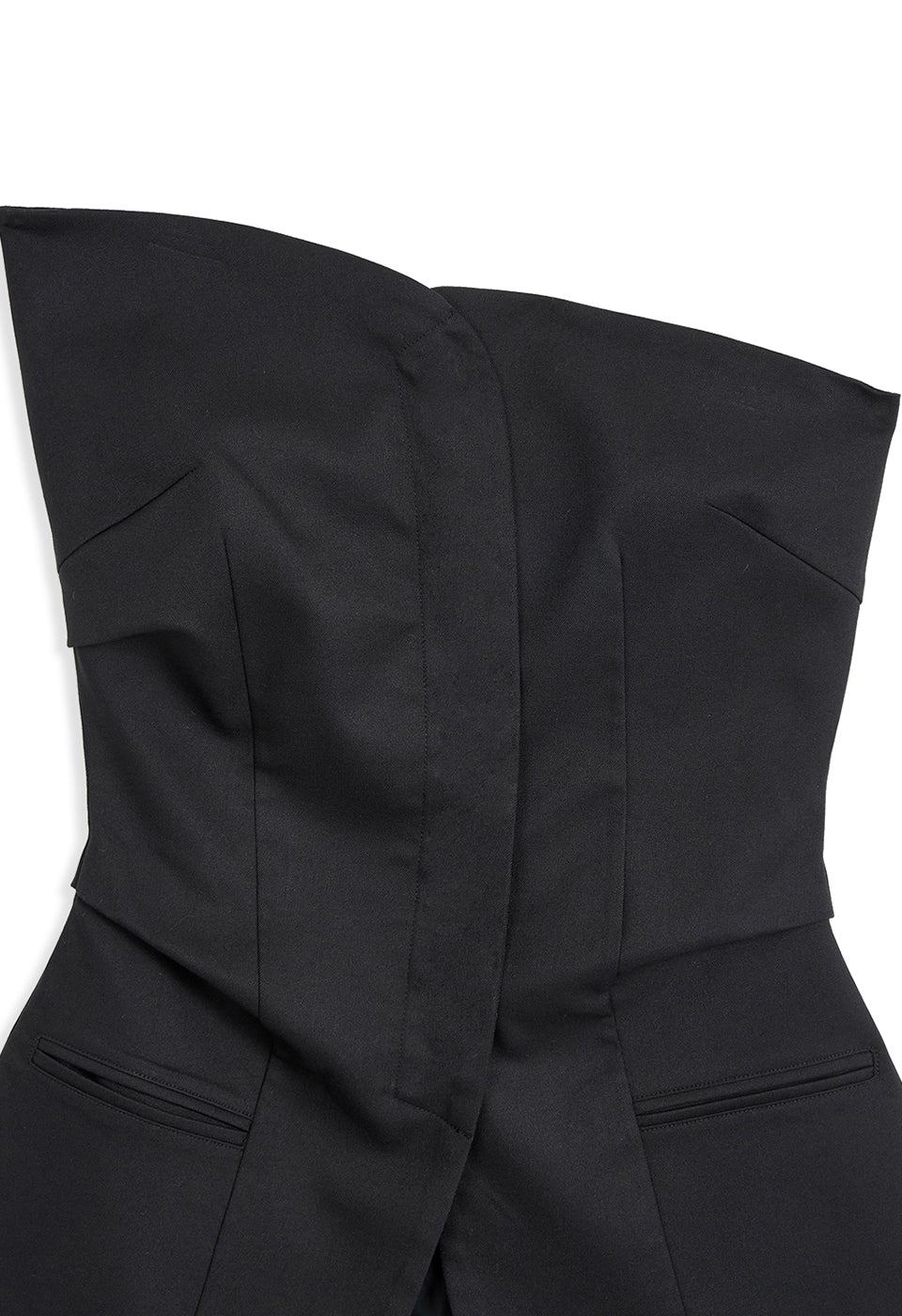 OPEN YY Unbalanced Bustier Black