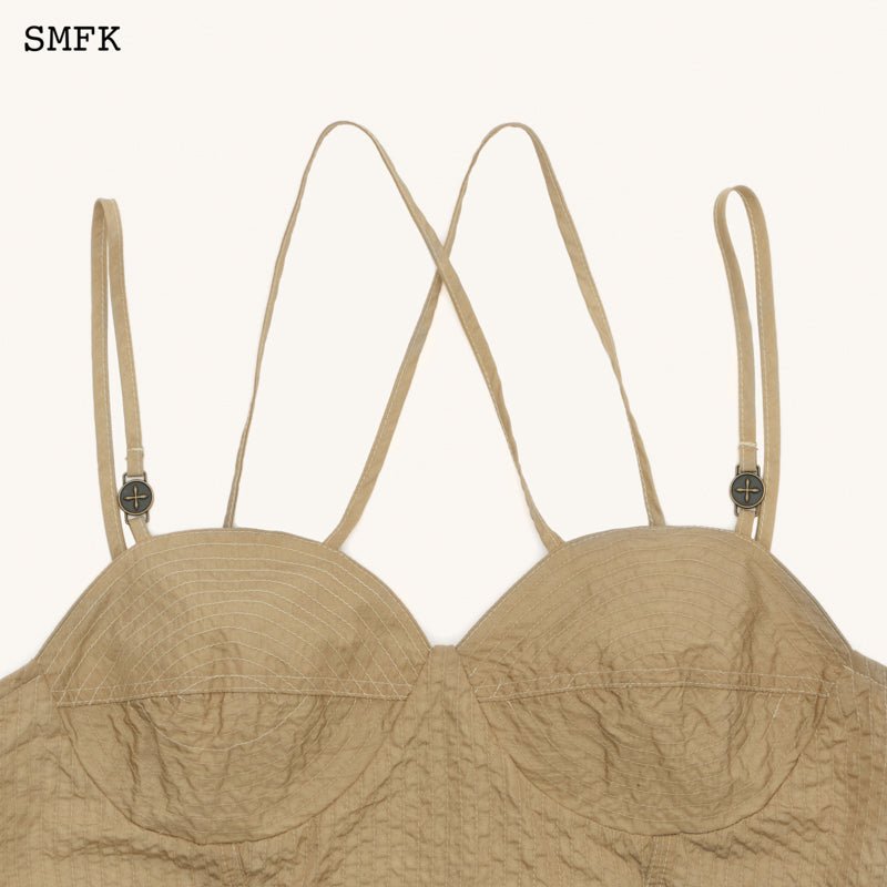 SMFK Ancient Myth Golden Snake Hunting Quilted Sling Top