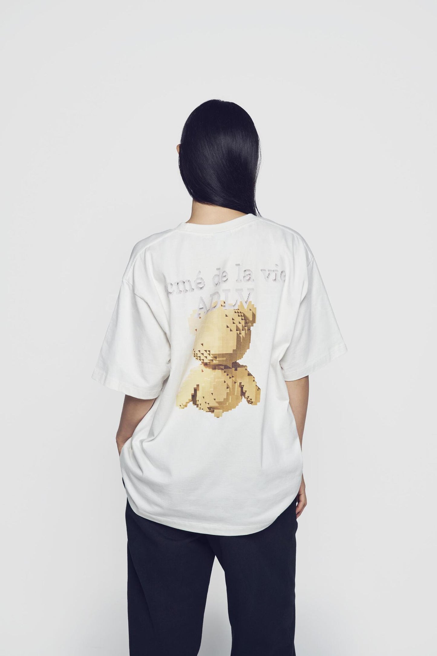 ADLV Block Bear Short Sleeve T-shirt Cream