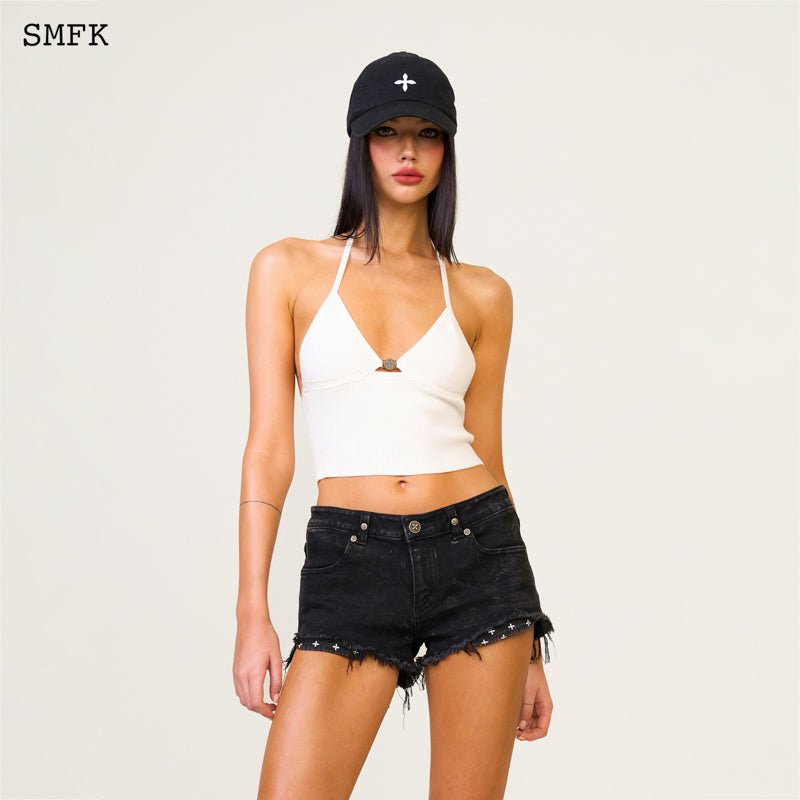 SMFK Compass Classic Cross Baseball Cap In Black