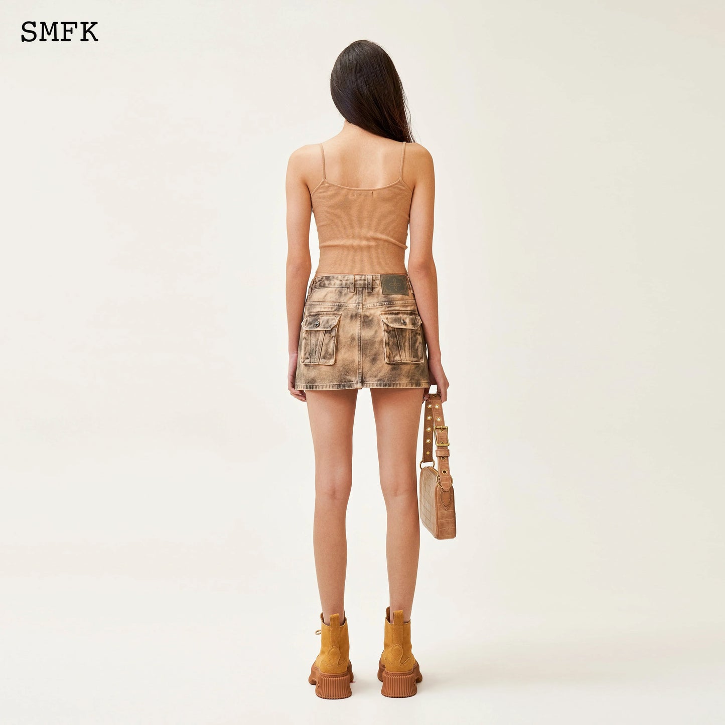 SMFK Compass Cross Classic Knitted Vest Top Nude