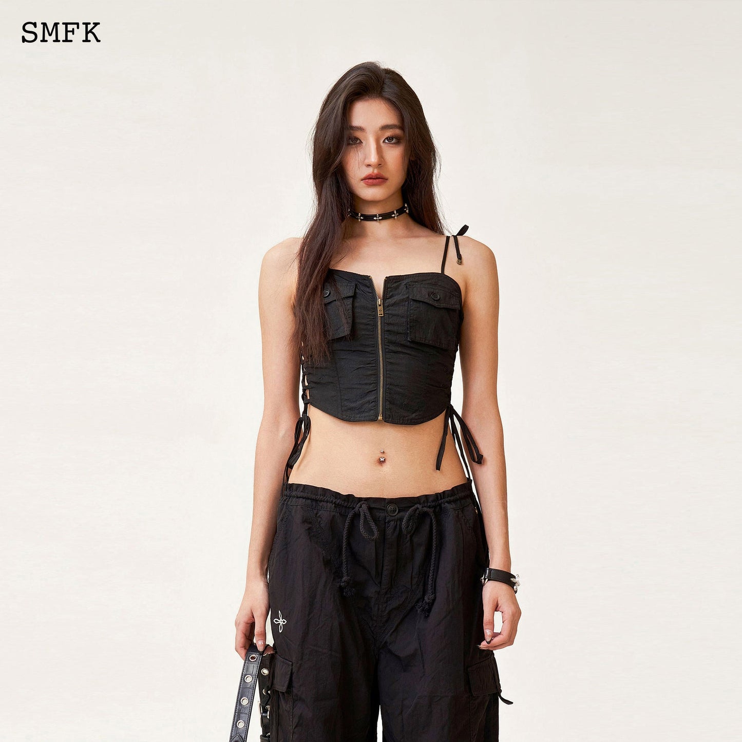 SMFK Compass Cross Classic Paratrooper Pants In Black
