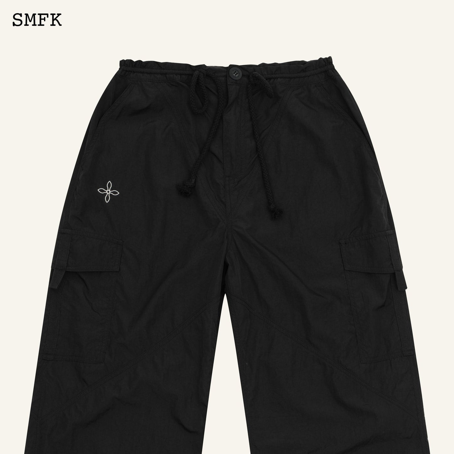 SMFK Compass Cross Classic Paratrooper Pants In Black