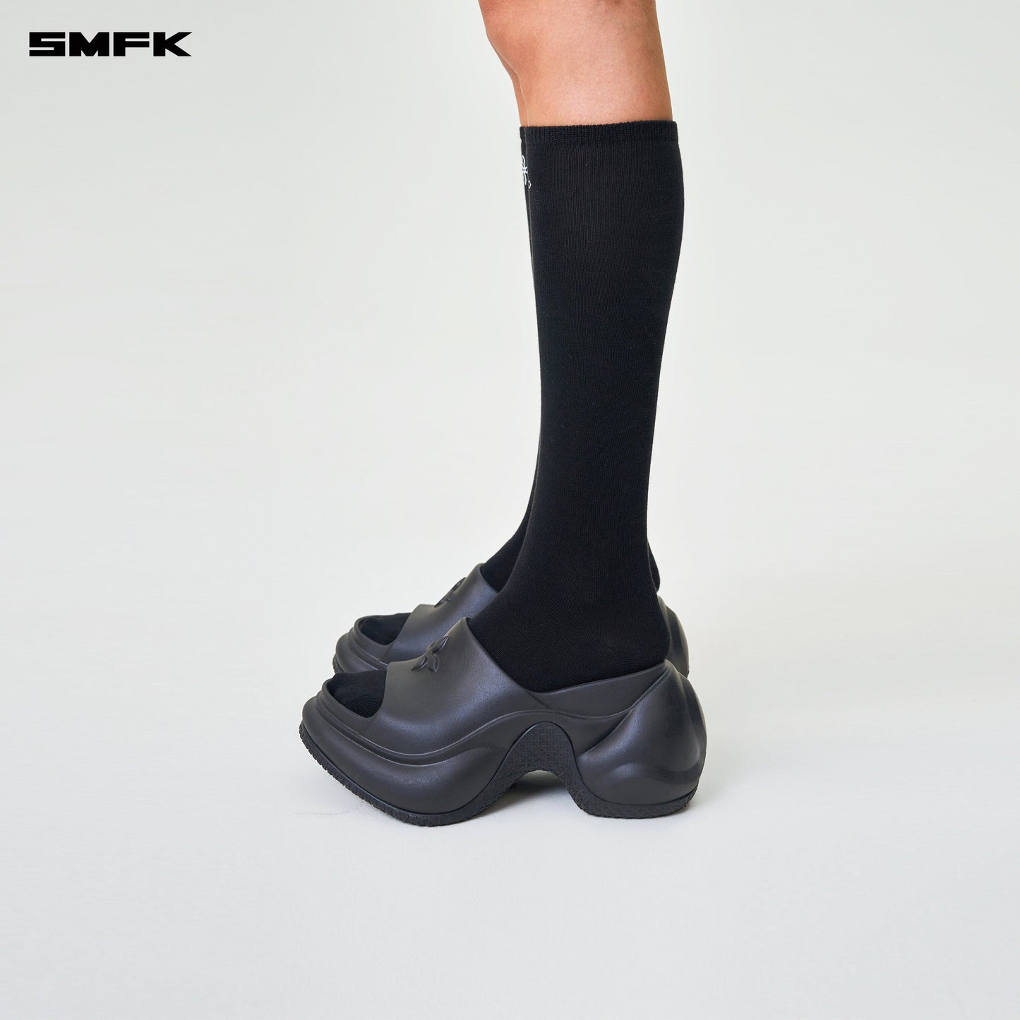 SMFK Compass Hug Sports Mid-Calf Socks Black (2 Pairs)