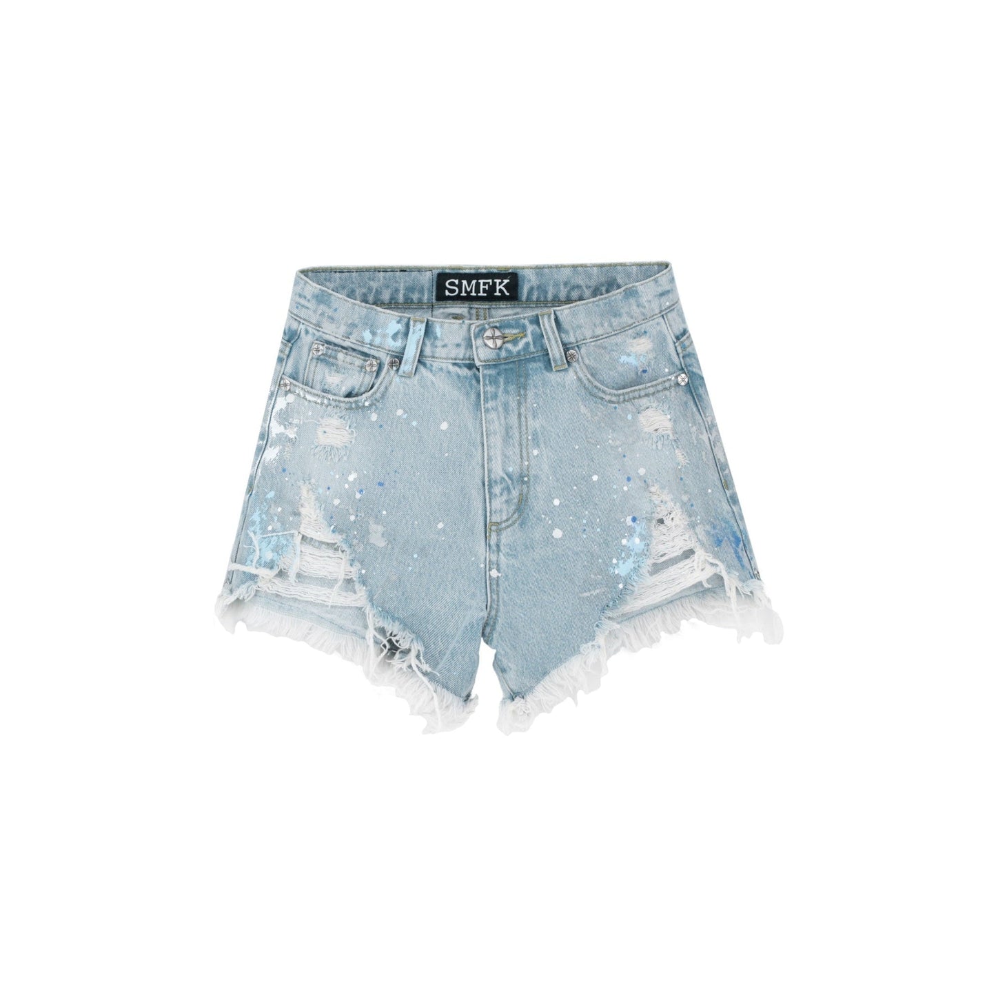 SMFK Compass Straight Leg Shorts Blue
